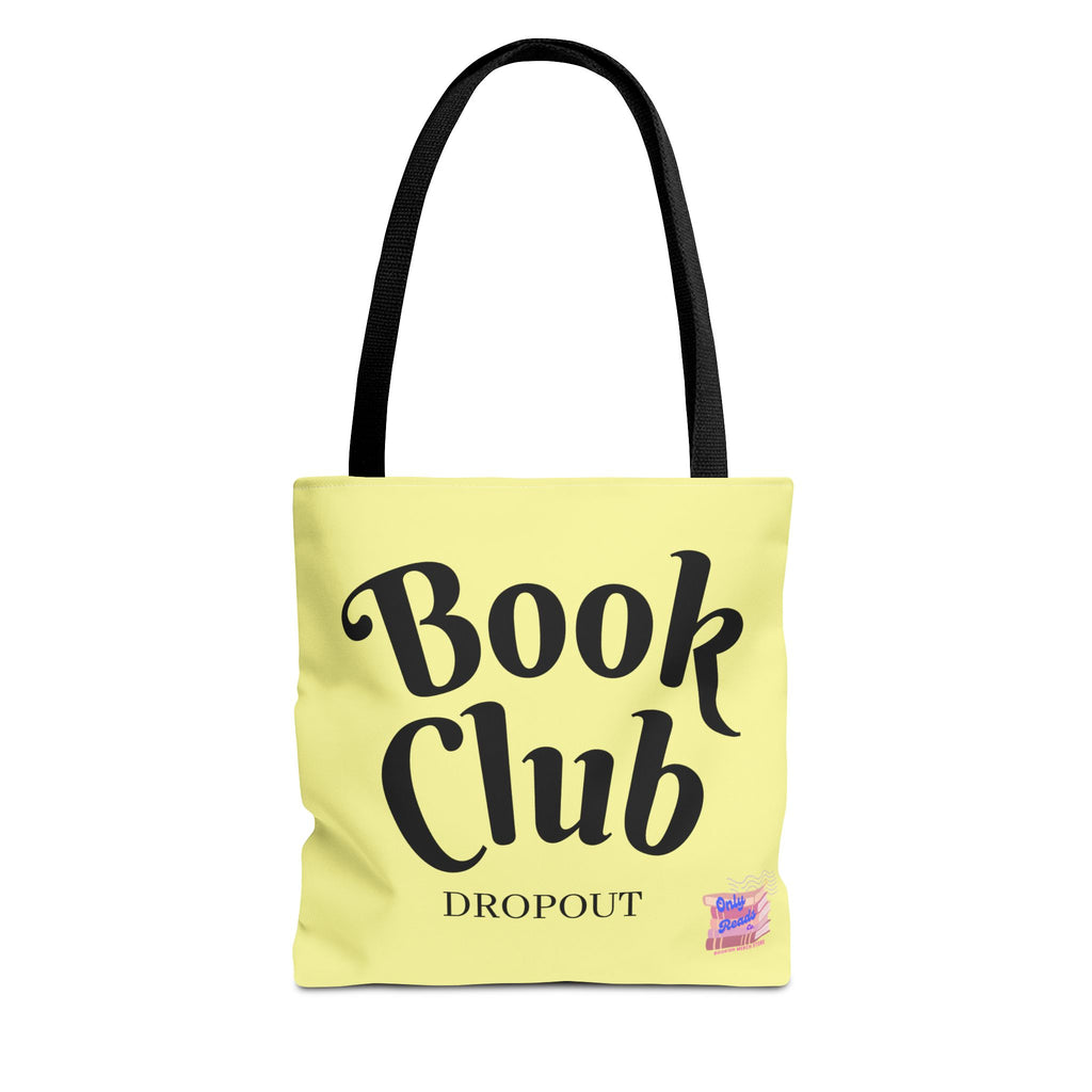 Book Club Dropout Tote Bag — Yellow