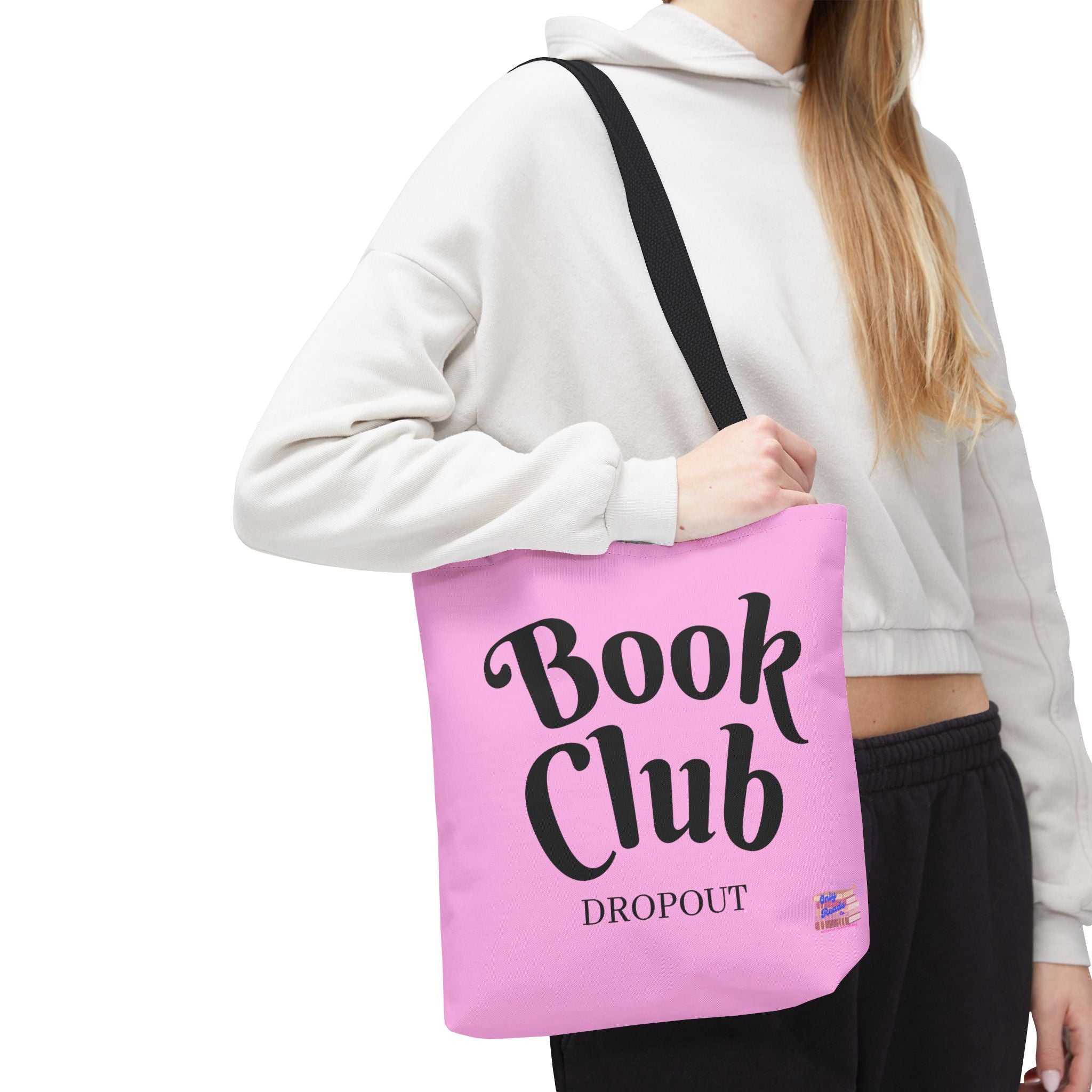 Book Club Dropout Tote Bag — Pink