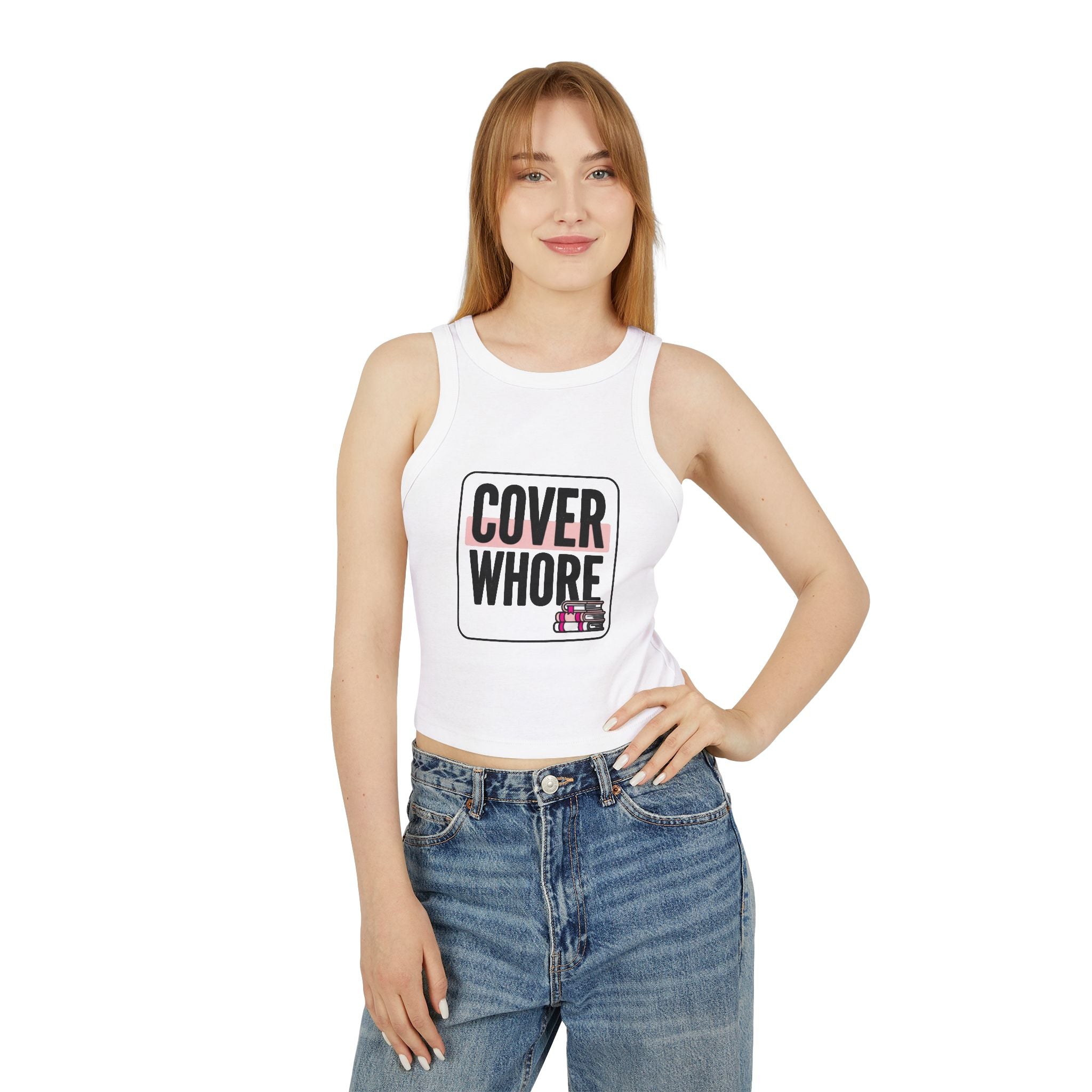 Cover Whore graphic tank top