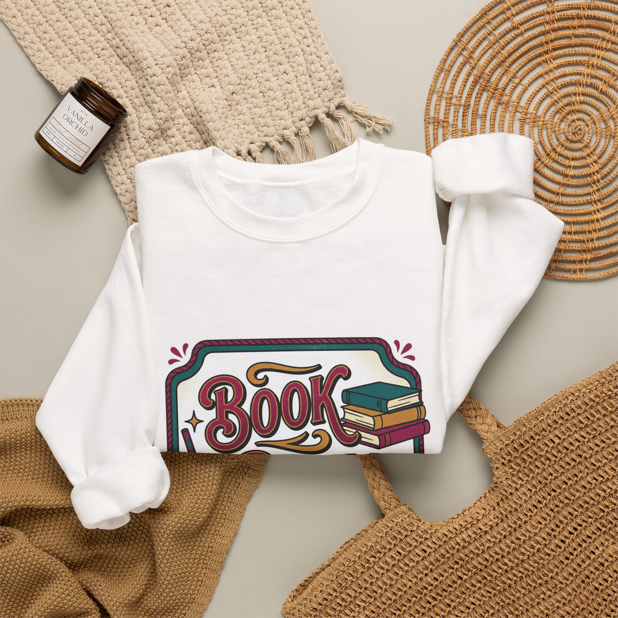Book Baddie Crewneck Sweatshirt | BookTok, Bookish Summer Aesthetic
