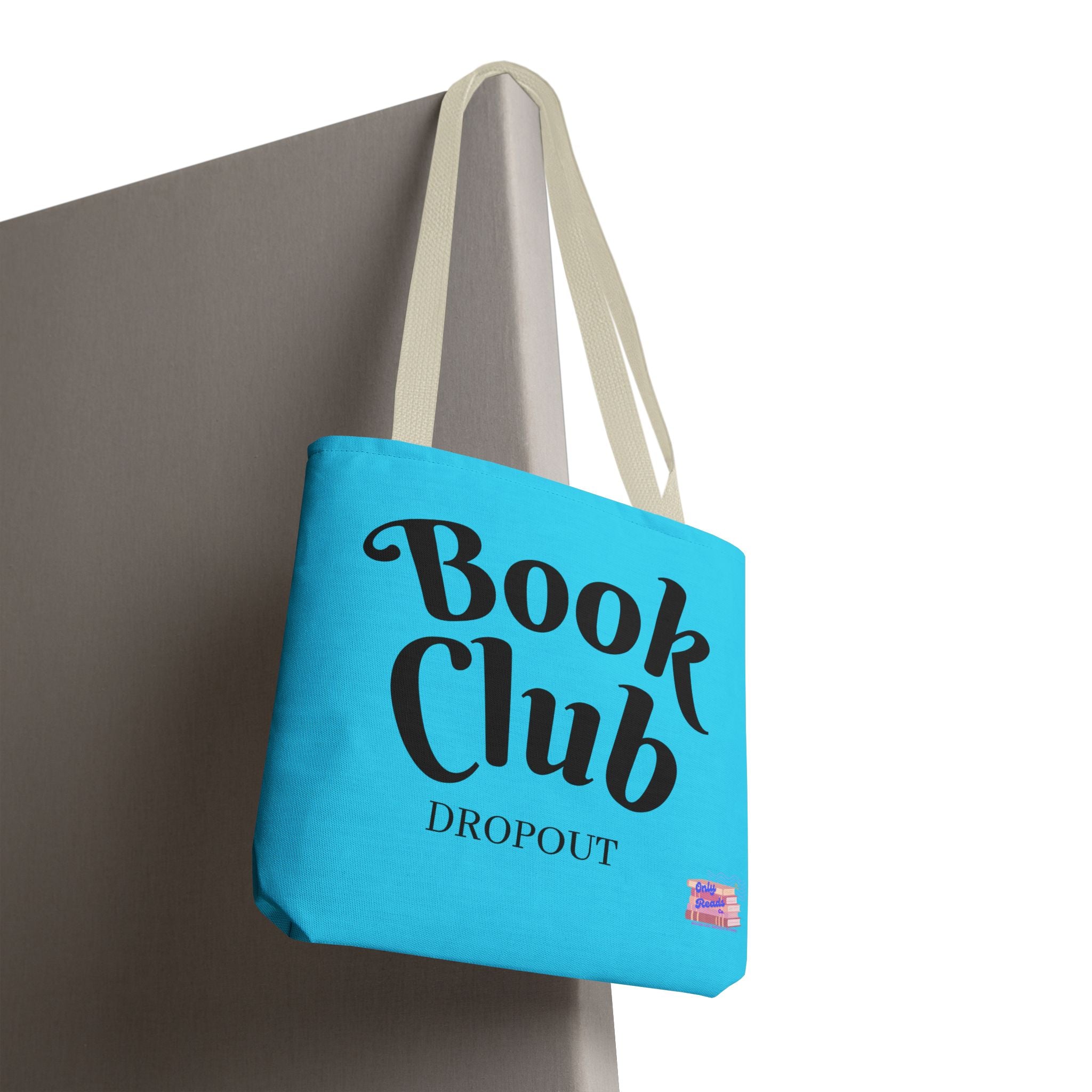 Book Club Dropout Tote Bag — Blue