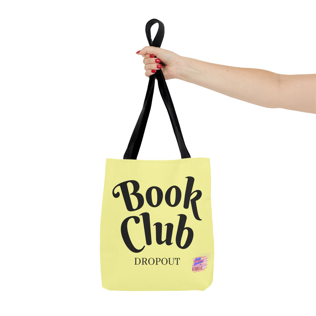 Book Club Dropout Tote Bag — Yellow