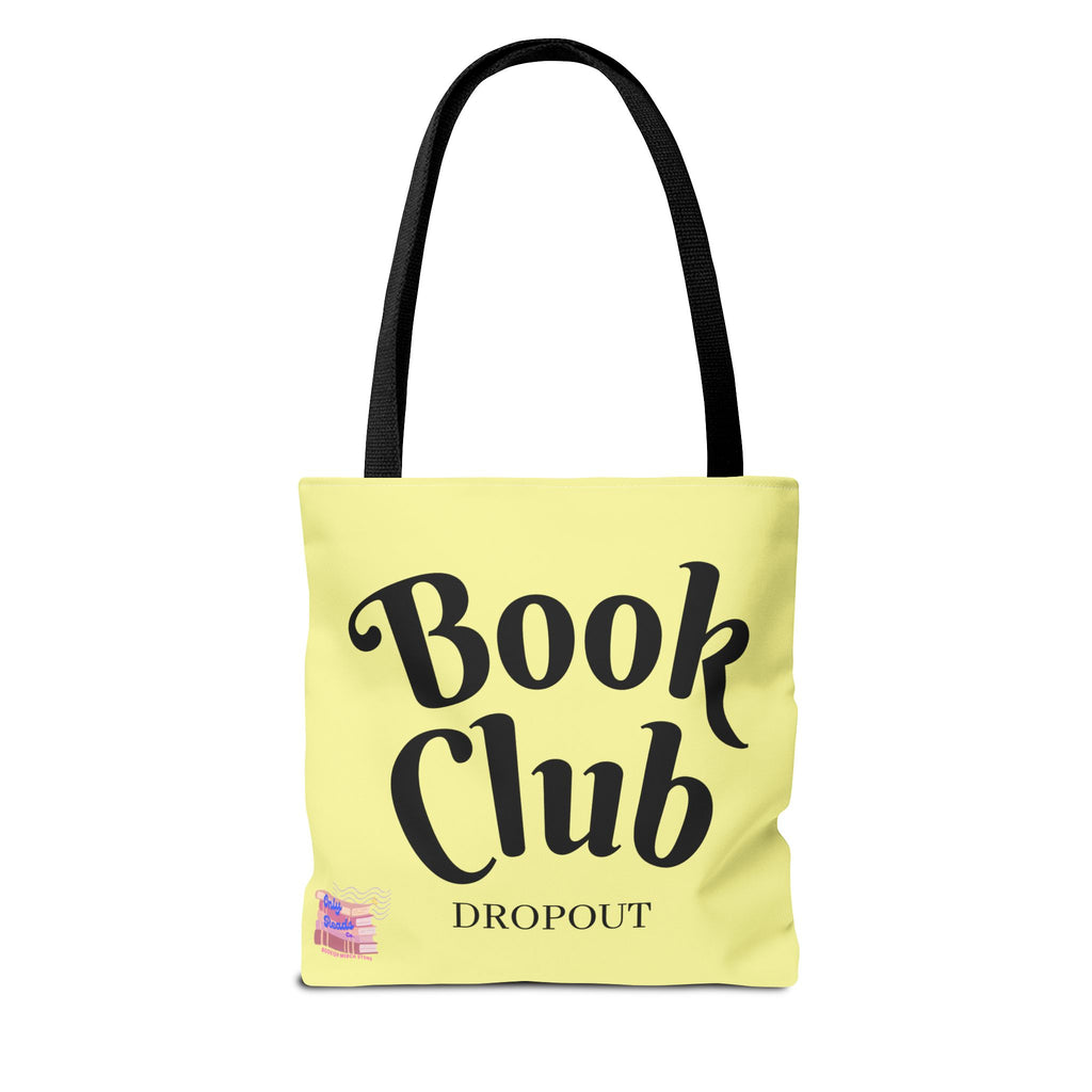 Book Club Dropout Tote Bag — Yellow