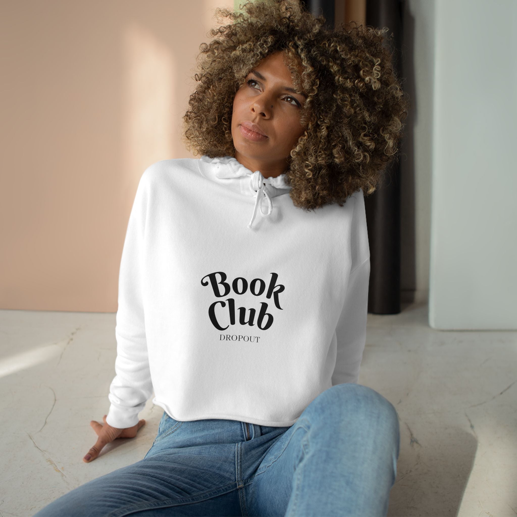 Book Club DropOut Cropped Hoodie