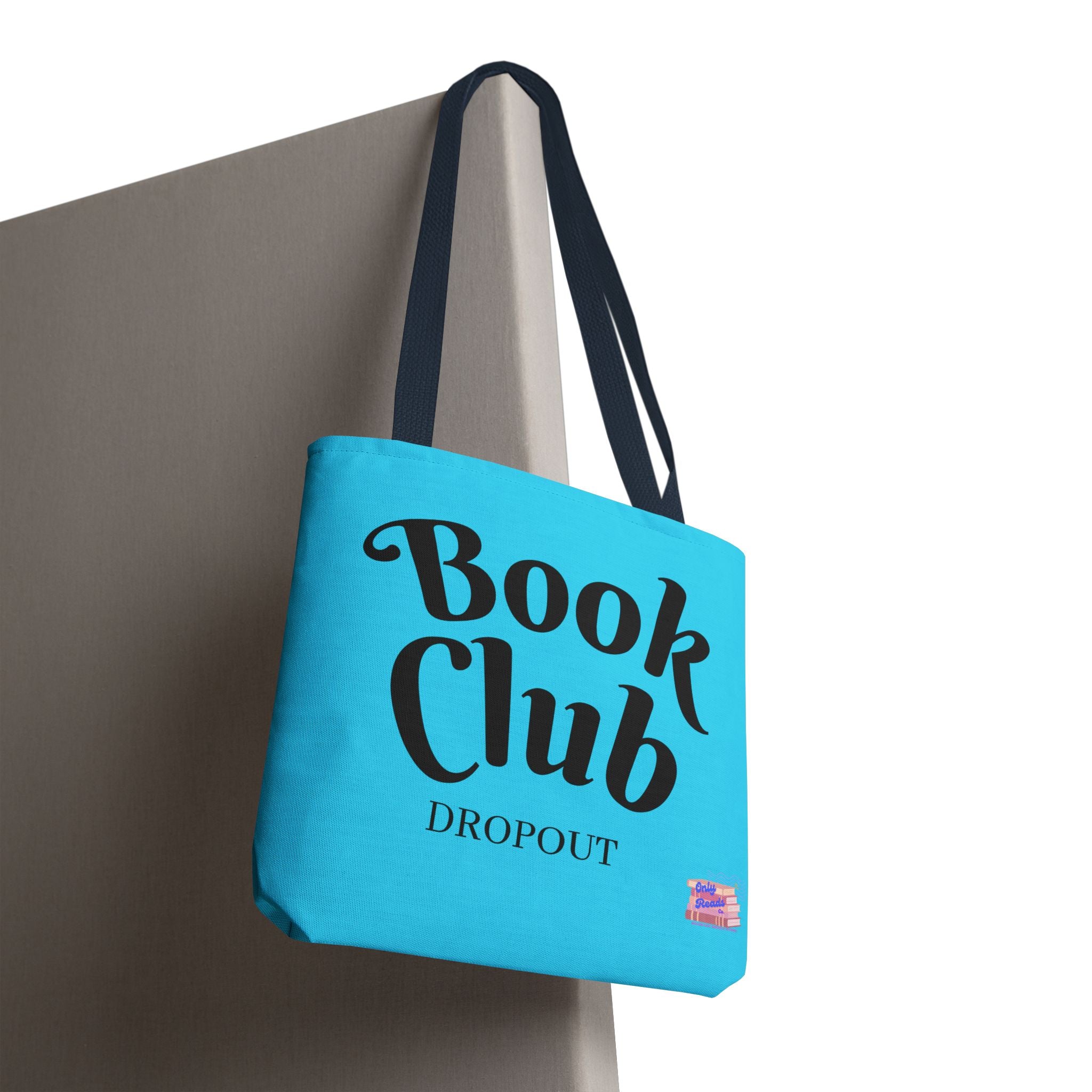 Book Club Dropout Tote Bag — Blue
