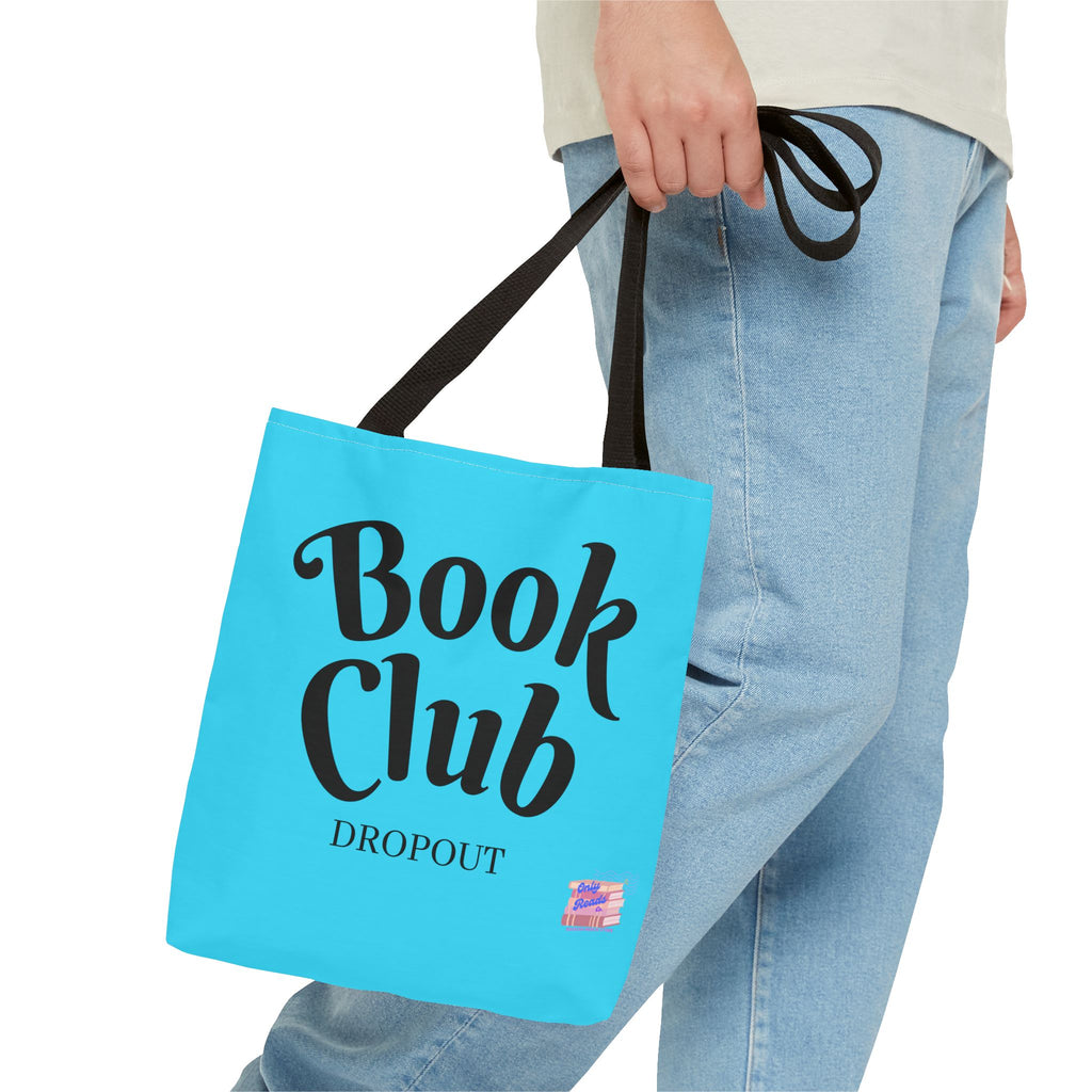 Book Club Dropout Tote Bag — Blue